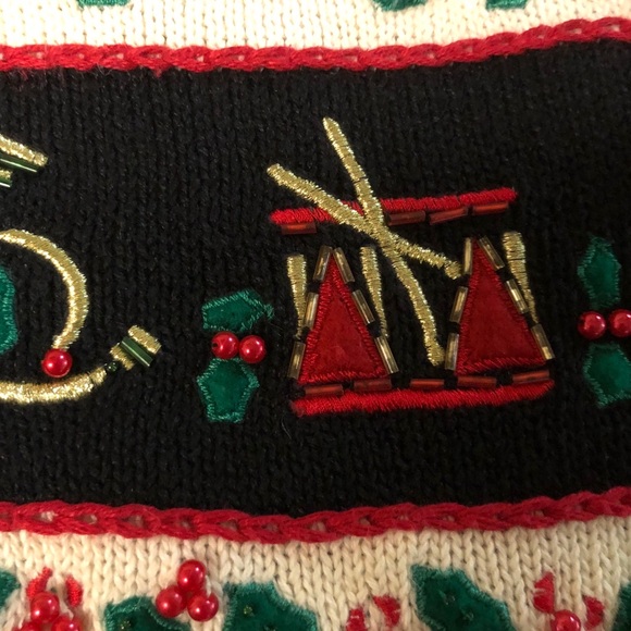 Ugly Christmas Sweater Black Vest - Picture 4 of 7